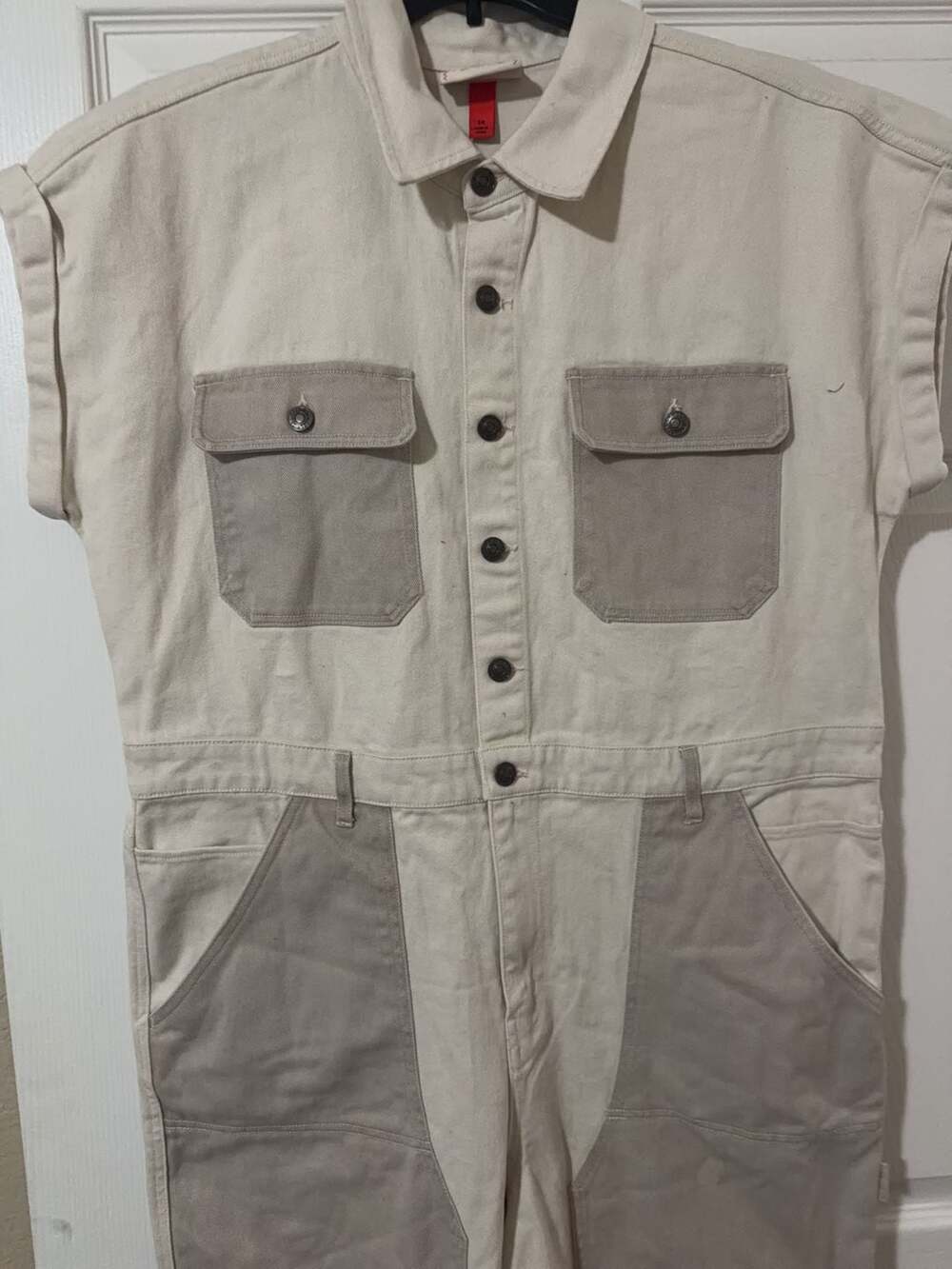 Woolrich Two-Tone Canvas Utility Jumpsuit - Picture 3 of 6